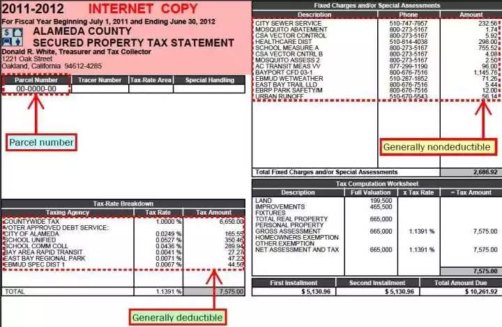 美国房产税的税单图2_买便宜法拍房 就上北京法拍网。—低于市价20%起！